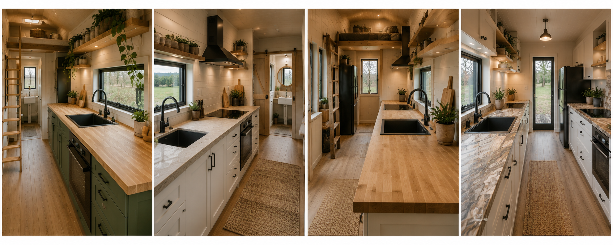 Tiny house benchtop options