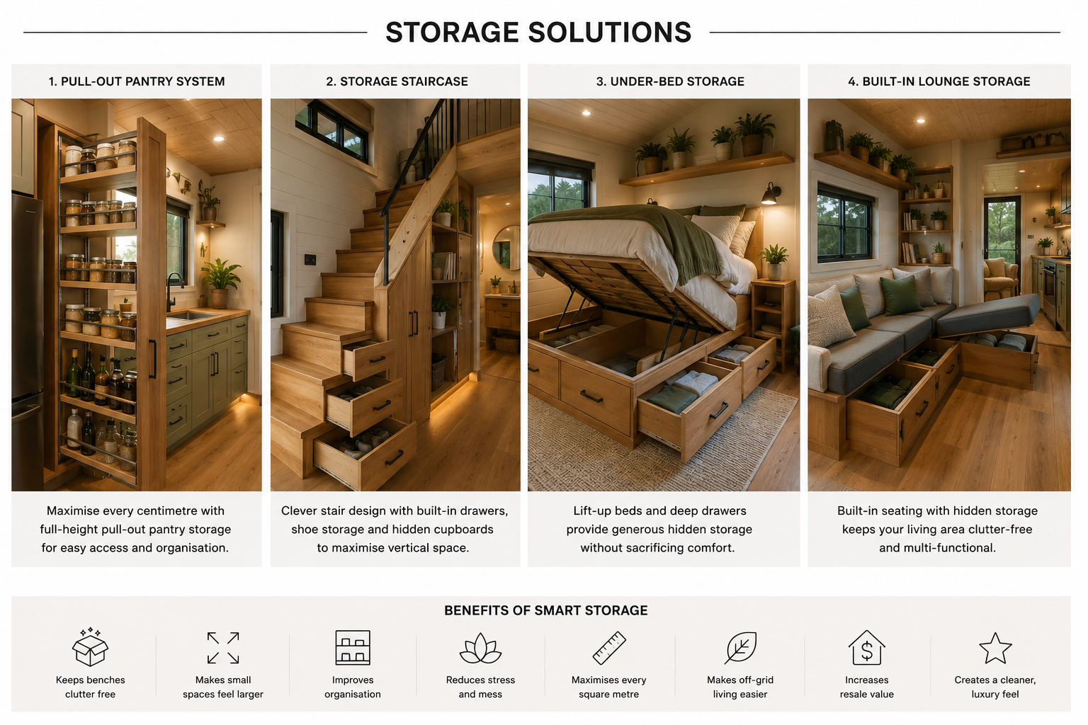 Tiny house storage solutions